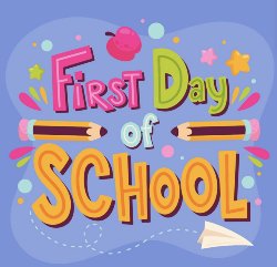 first day of school clipart